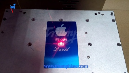 Iphone光纤激光打标机logo打码机