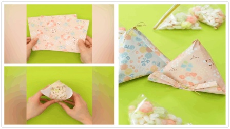 DIY小仙女课堂: 如何折一个漂亮的礼物包装袋