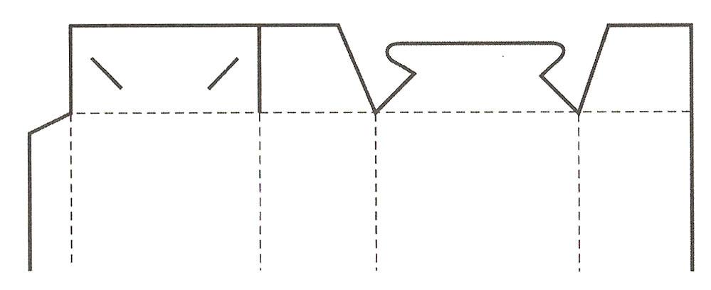 插锁式包装盒结构设计图