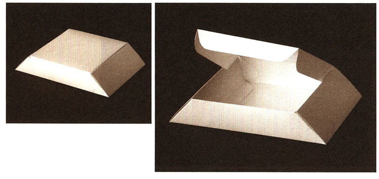 梯形带盖盘式结构盒