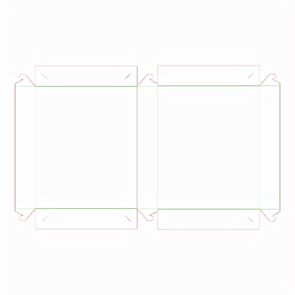 包装盒子设计展开效果图_包装结构纸盒设计_纸盒包装设计展开图